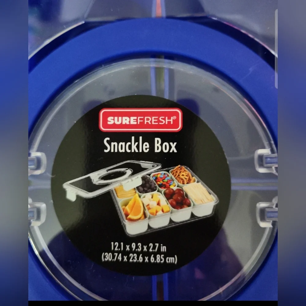 Refresh Blue Snackle Box 6-Compartment Food Container - Picture 6 of 9